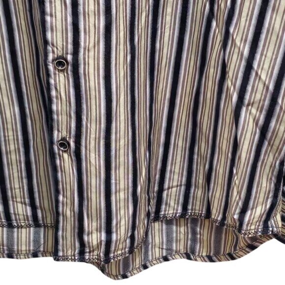 Tommy Bahama Striped Silk Button-Down Luxury Men's Shirt Large - Picture 8 of 12